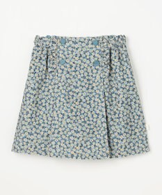 組曲 KIDS 【150-160㎝】モノトーンフラワーコーデュロイ キュロット