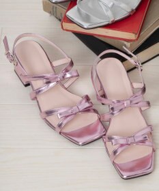 WEGO リボンヒールサンダル