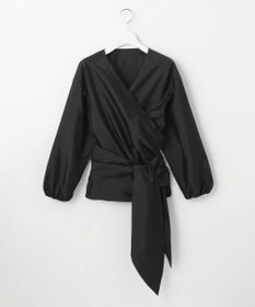 23区 【エステータ】シルク混タフタ カシュクールブラウス