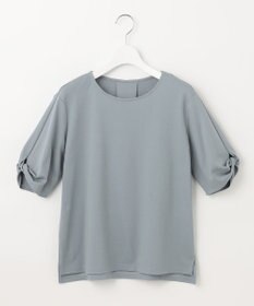 J.PRESS LADIES 【接触冷感・UVケア】コンパクトコットンスムース ツイストスリーブ カットソー