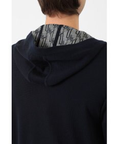 DAKS フード付きメリノウールカーディガン