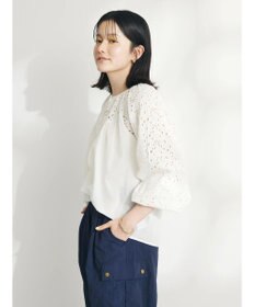 CRAFT STANDARD BOUTIQUE インド綿アイレット刺繍ブラウス