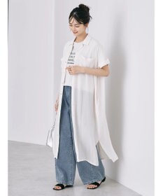 AMERICAN HOLIC 楊柳Ｗポケット開襟ワンピース