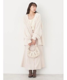 earth music&ecology ロングシャギーＶネックカーディガン