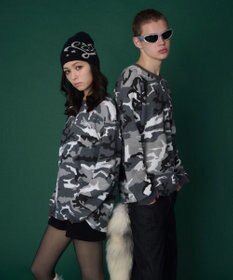 WEGO 【ユニセックス着用ITEM】ワッフルロゴT（長袖）