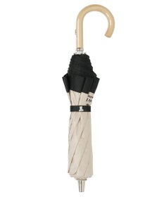 MOONBAT 【遮光/晴雨兼用日傘】LANVIN COLLECTION (ランバン コレクション)グログランリボン バイカラー 遮熱 UV 折りたたみ傘 楽折