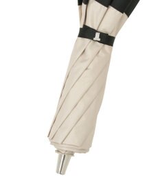 MOONBAT 【遮光/晴雨兼用日傘】LANVIN COLLECTION (ランバン コレクション)グログランリボン バイカラー 遮熱 UV 折りたたみ傘 楽折