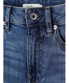 earth music&ecology セルフカットフレアデニムパンツ