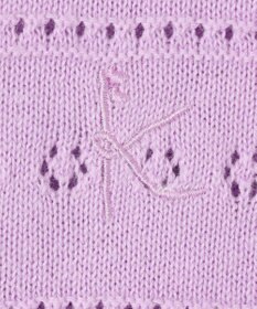 組曲 KIDS 【150-160㎝】フラワーアイレット カーディガン