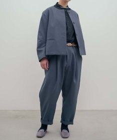 muuc トリプルクロス タックパンツ｜軽くてふっくらした三重織り生地・セットアップ可能