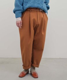 muuc トリプルクロス タックパンツ｜軽くてふっくらした三重織り生地・セットアップ可能