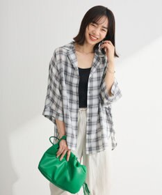 Green Parks 開襟シアーシャツジャケット