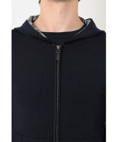 DAKS フード付きメリノウールカーディガン