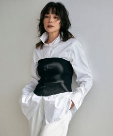 ICB 【洗える】 コットンサテンシャーティング シャツ