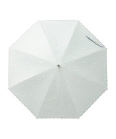 MOONBAT 【軽量】POLO RALPH LAUREN 晴雨兼用日傘 長傘 ストライプドット／遮光 遮熱 UV