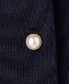 UNFILO L BEAUTY FORM KNIT パールボタン カーディガン