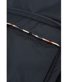 DAKS 軽量ナイロン×レザー ハウスチェックディテール PC収納バックパック