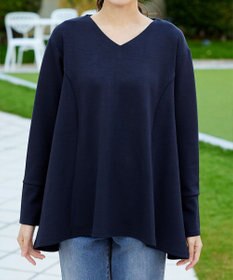 Tiaclasse 【洗える】【ふわもち美すふれ】フレアシルエットカットソー