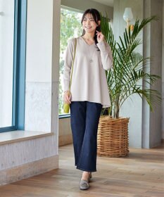 Tiaclasse 【洗える】【ふわもち美すふれ】フレアシルエットカットソー