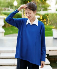 Tiaclasse 【洗える】【ふわもち美すふれ】フレアシルエットカットソー