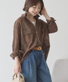 AMERICAN HOLIC レースパッチワークシャツ