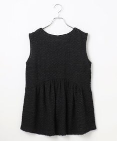 #Newans 【金子綾さんインスタライブご紹介アイテム】（セットアップ可能）ふくれジャガード ペプラムブラウス