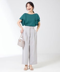 ANY SIS 【接触冷感】レイヤードスリーブ ニット