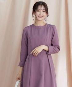 Tiaclasse 【ダブルストレッチ・洗える】フレアワンピース