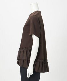 23区 L 【R(アール)】クロスフリルジャージー ランダムフリル Tシャツ