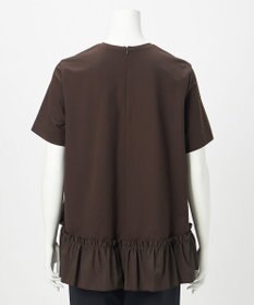 23区 L 【R(アール)】クロスフリルジャージー ランダムフリル Tシャツ