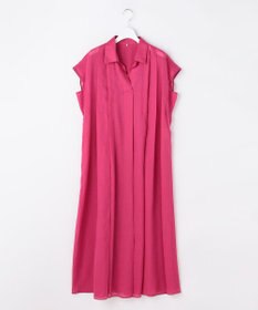 自由区 L 【17号サイズまで展開・WEB限定カラーあり】シアーラミーローンスキッパーシャツ ワンピース