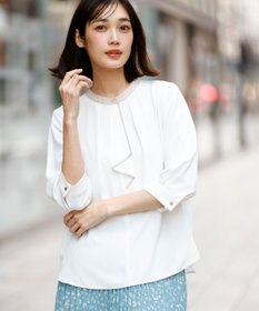 ANY SIS ボウタイツイル ブラウス オフ