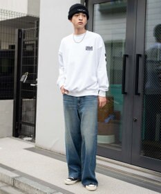WEGO 【2点SET】アクセ付き裏シャギーグラフィックプルオーバー