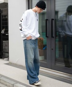 WEGO 【2点SET】アクセ付き裏シャギーグラフィックプルオーバー