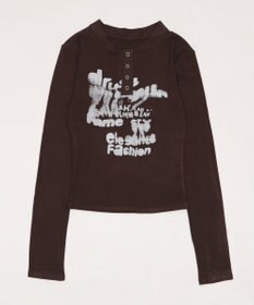 WEGO ヘンリーネックロゴトップ