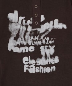 WEGO ヘンリーネックロゴトップ