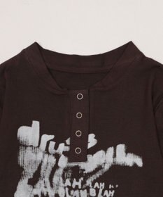 WEGO ヘンリーネックロゴトップ