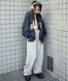 WEGO グラフィックBIGZIPパーカー