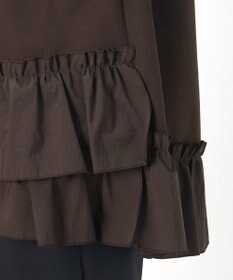 23区 L 【R(アール)】クロスフリルジャージー ランダムフリル Tシャツ