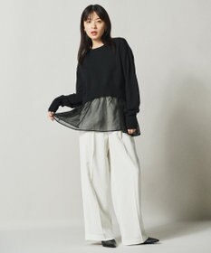 uncrave ウール ナイロン ペプラム ニット（uncrave STANDARD）