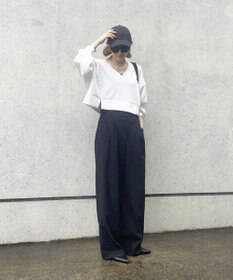 Green Parks ショート丈Ｖネックポンチプルオーバー