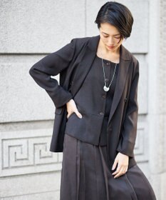 自由区 【カタログ掲載・人気素材・デザインリニューアル・セットアップ対応】リネンライクシンセティックテーラード ジャケット