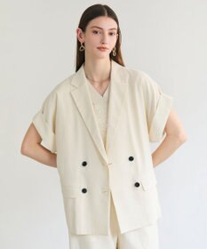 BEIGE， SPINEL / ハーフスリーブ ダブルジャケット