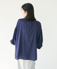 CRAFT STANDARD BOUTIQUE インド綿混パフスリーブシャツ