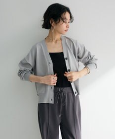 Green Parks ポケット付コンパクトカーディガン