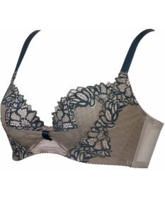 WACOAL 【リボンブラ 脇すっきり】 ブラジャー 脇高設計 着やせシルエット 谷間をメイクしてキープ Gカップまで対応 大きいサイズ レディース BRB433 /ワコール