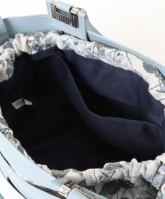 style code 【MERCURYDUO/マーキュリーデュオ】軽量メッシュ　花柄巾着付ミニトートバッグ