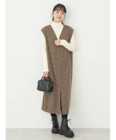 earth music&ecology 圧縮ニットＺＩＰジャンスカ