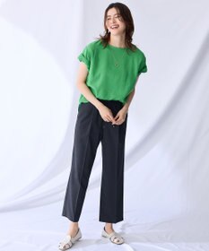 ANY 【手洗い可】ヨーロピアンリネンツイストスリーブブラウス