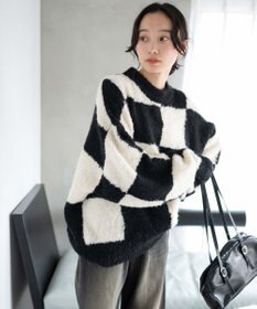 WEGO 幾何学柄ニットプルオーバー